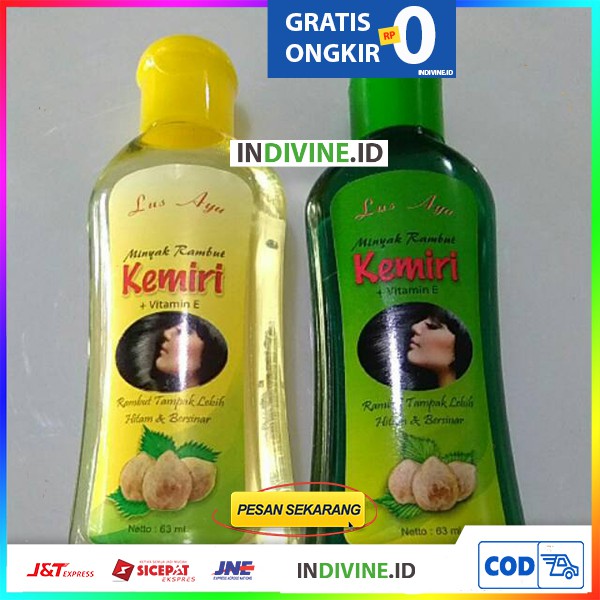 Lus Ayu Minyak Kemiri 63ml Minyak Rambut Kemiri Kuning Hijau Shopee Indonesia