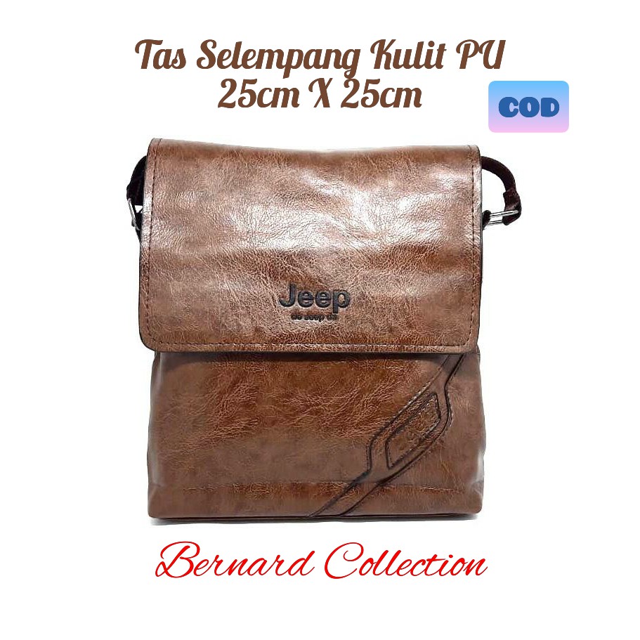 Tas Selempang Pria SALE Tas Selempang Bisnis Atau Santai Bahan Kulit PU Impor Keren Dan Elegan