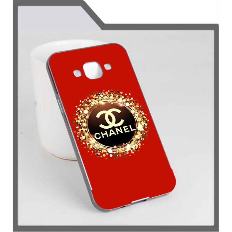 CASING HP SAMSUNG GALAXY A8/E7Chanel Red SPARKLING