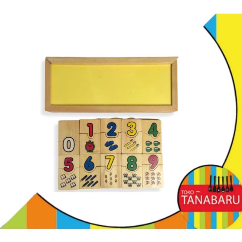 Jual Mainan kayu mencocokan angka / mainan edukasi / mainan anak ...