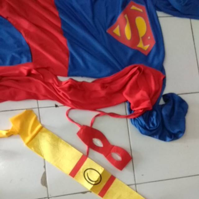 KOSTUM HALLOWEEN SUPERMAN SUPERHERO. COSPLAY DEWASA