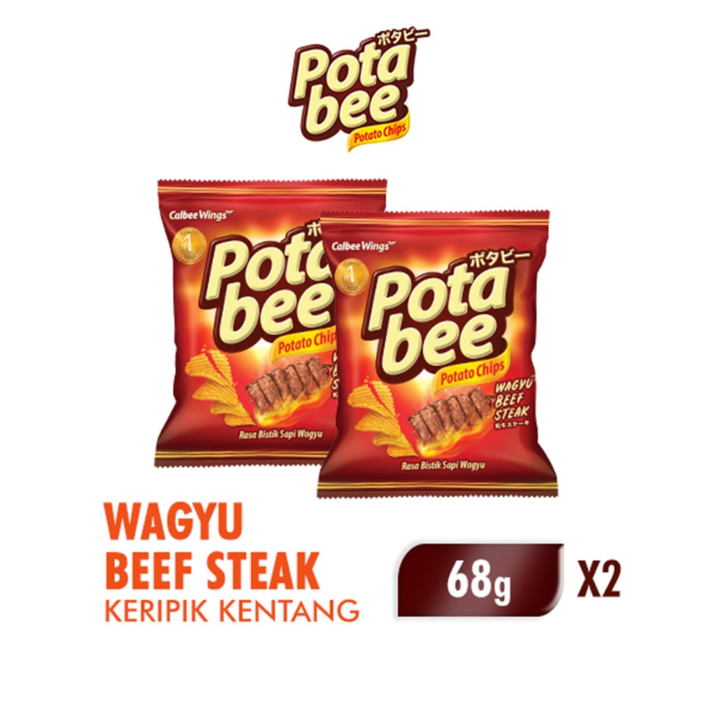 

Potabee Keripik Kentang Wagyu Beef Steak 68 gr x2