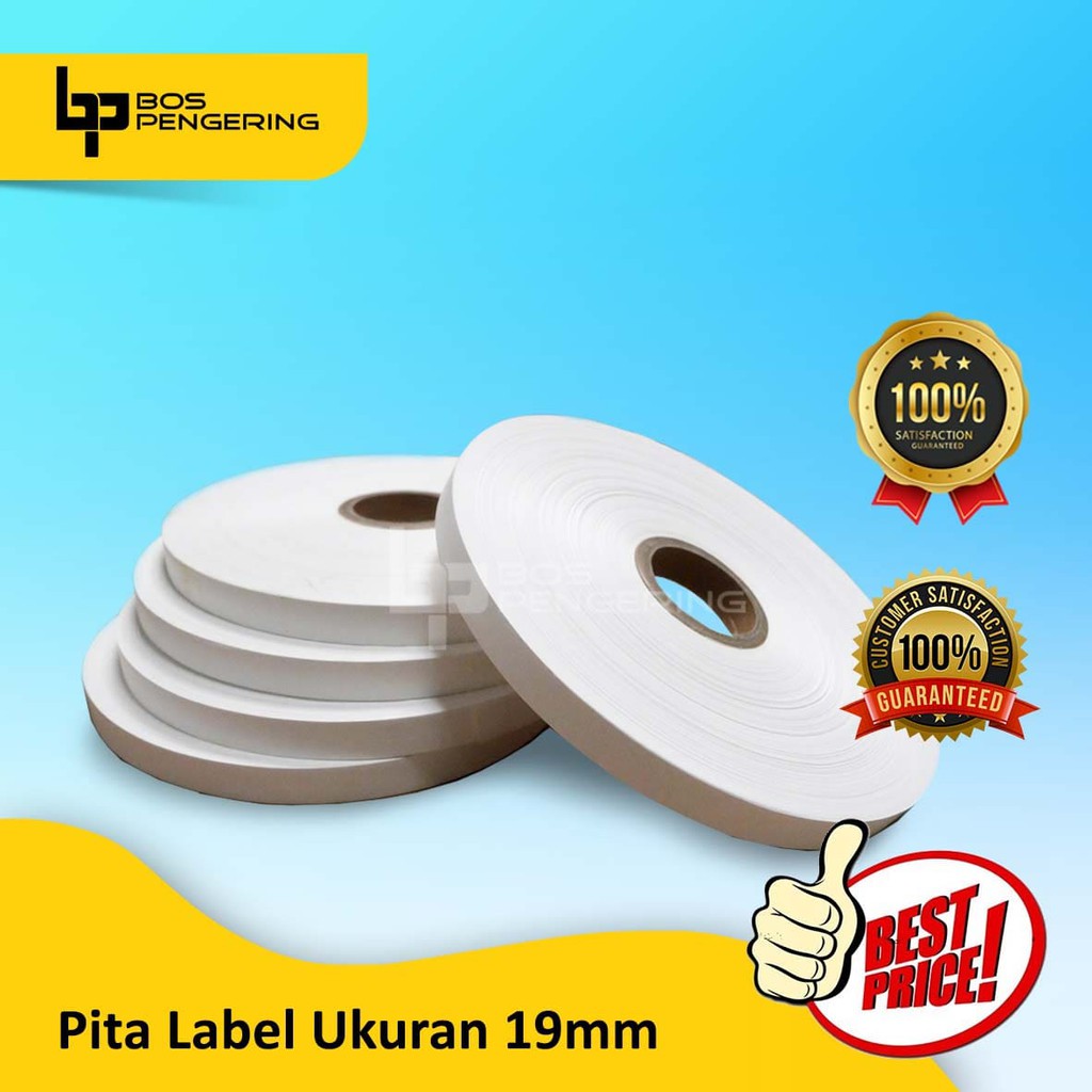 Pita Laundry Label Pakaian Laundry Label Penanda Pakaian ukuran 19 mm