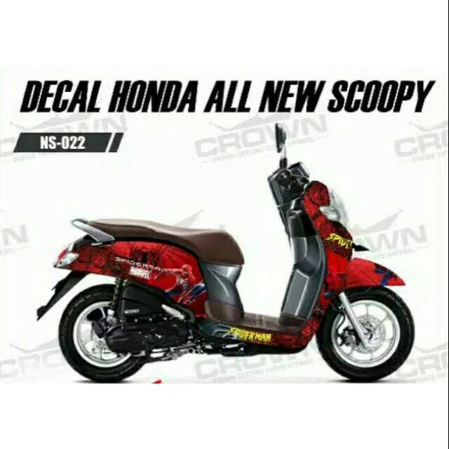 Decal Scoopy Red Spiderman Full Body 022
