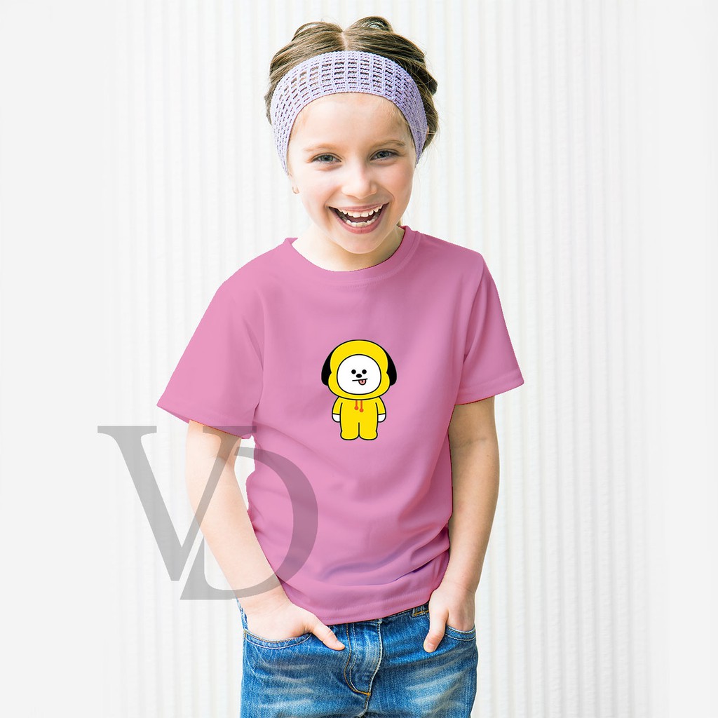 Kaos Anak Perempuan &amp; Laki - laki Unisex BT21 CHIMMY /kaos anak lucu/ kaos jimin / baju line