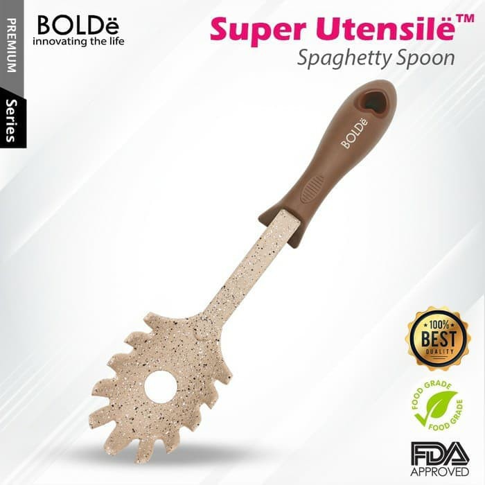 BOLDe Spaghetty spoon Super utensile granite series - sendok spageti