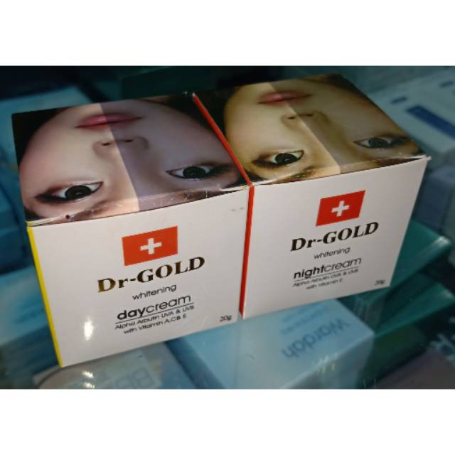 Dr-GOLD Day & Night Cream 20gr (asli ada bpom)