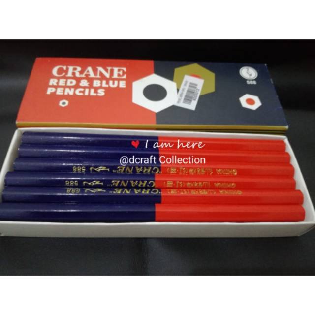 Pensil Merah Biru 1Kotak