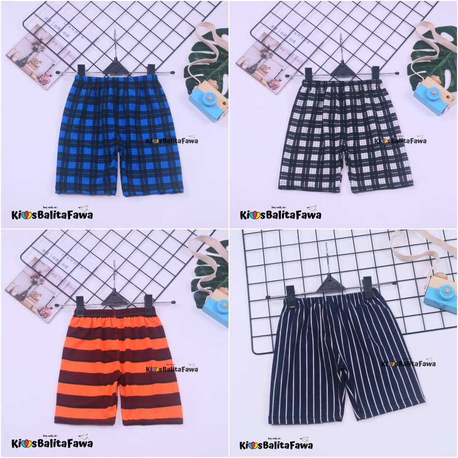 Celana Short MOTIF uk anak TK 3-5 th / Ketat Anak Dalaman Balita Pendek Dalam Legging Bawahan Murah