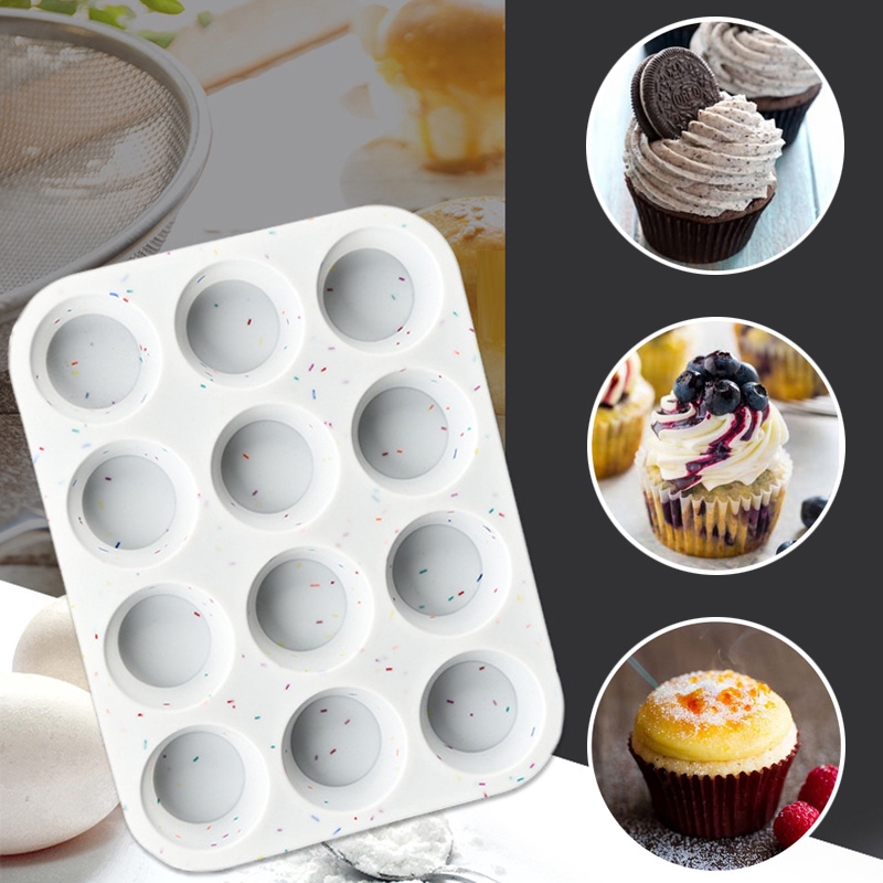 Cetakan Kue Spiral Silikon Muffin Coklat Jelly Puding Dessert Cupcake Mold Dapur DIY Alat Baking