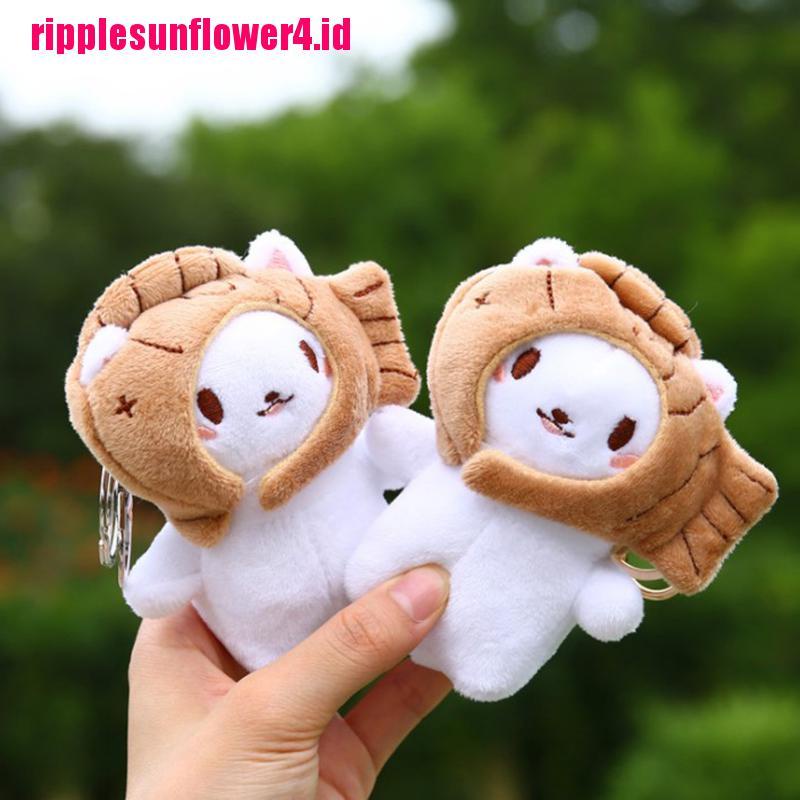 1pc Gantungan Kunci Boneka Panda Taiyaki Bahan Plush Lembut