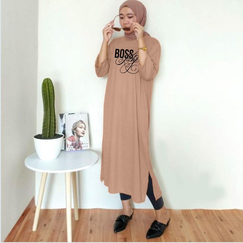 Baju Dress Oversize Tunik Premium Oversized Dress Tshirt