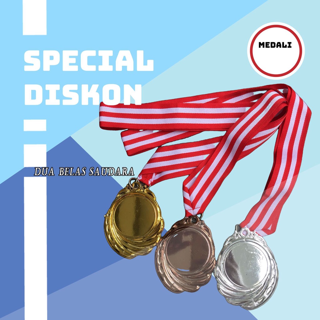 MEDALI JUARA PLASTIK EMAS PERAK PERUNGGU