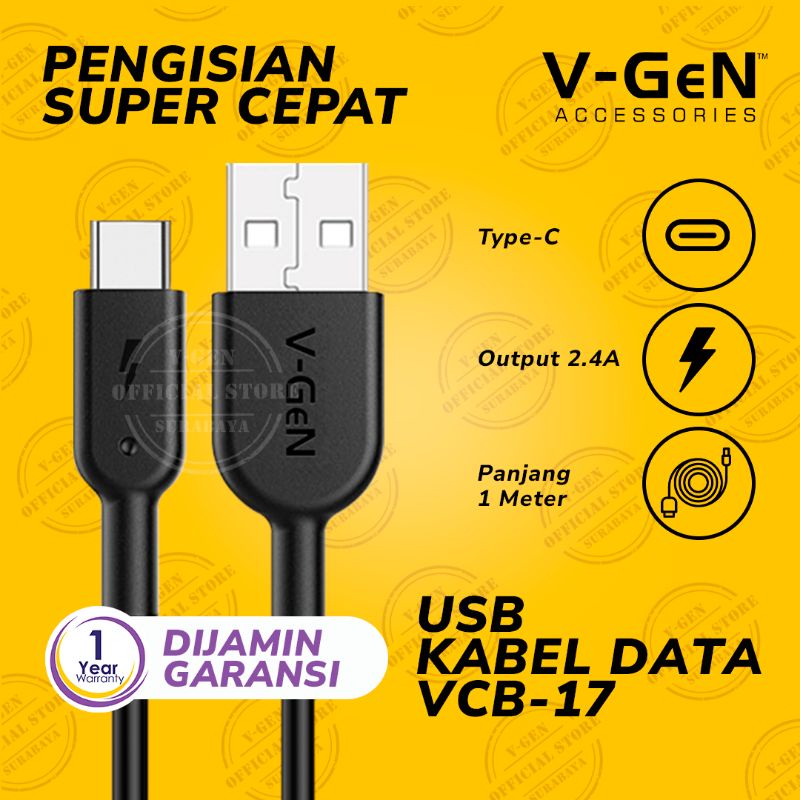 Kabel Data V-GeN VCB-17 Type C 2.4A
