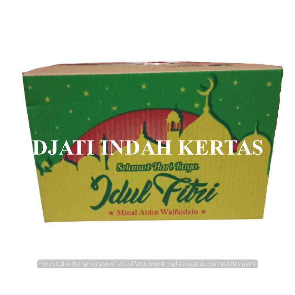 DISKON !!! Kardus Idul Fitri / Kardus Lebaran / Kardus Parcel Warna Kuning (Uk. 29x29x24) 10pcs