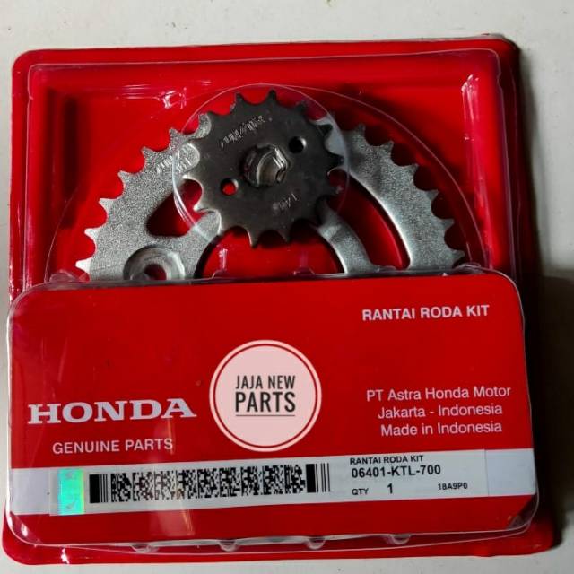 Gear set + rantai roda supra fit new/supra x 125/karishma
