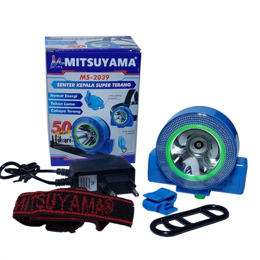 COD SENTER KEPALA 50 WATT MITSUYAMA MS-2039 CAHAYA PUTIH SUPER BRIGHTNESS