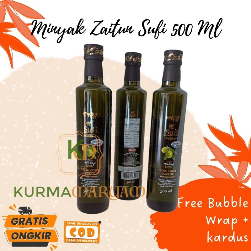 [ KM ] Sufi Extra Virgin Olive Oil 750 ml / Sufi Extra Virgin Olive Oil / Minyak Zaitun evoo premium