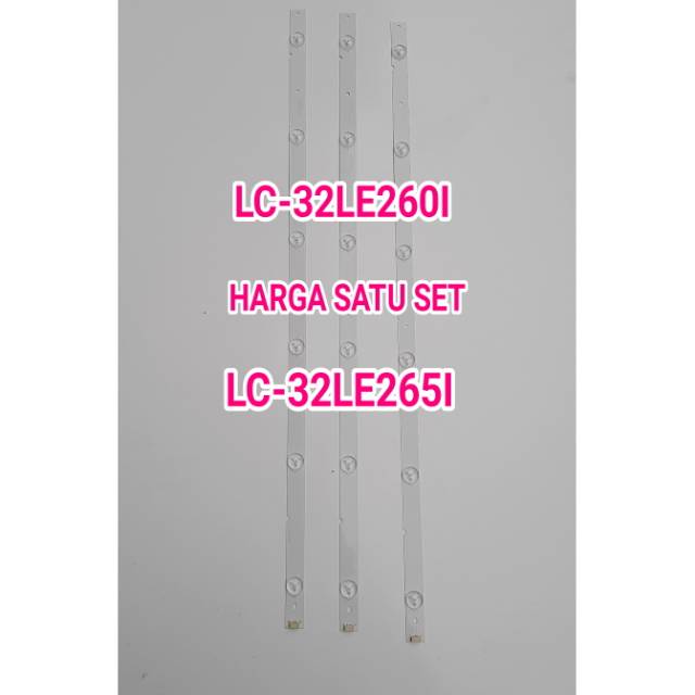 BACKLIGHT TV LED SHARP LC-32LE260I LC-32LE265I