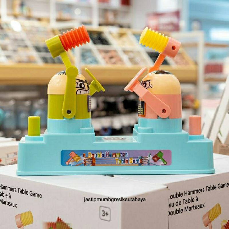 DOUBLE HAMMERS TABLE GAME MAINAN MINISO MAINAN ANAK MINISO
