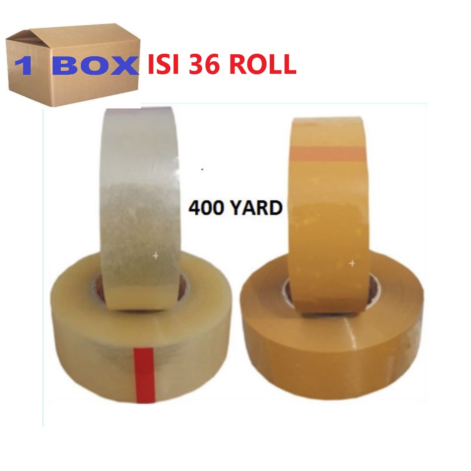 

1 DUS LAKBAN BENING - COKLAT JUMBO 400 YARD KUALITAS SUPER REKAT