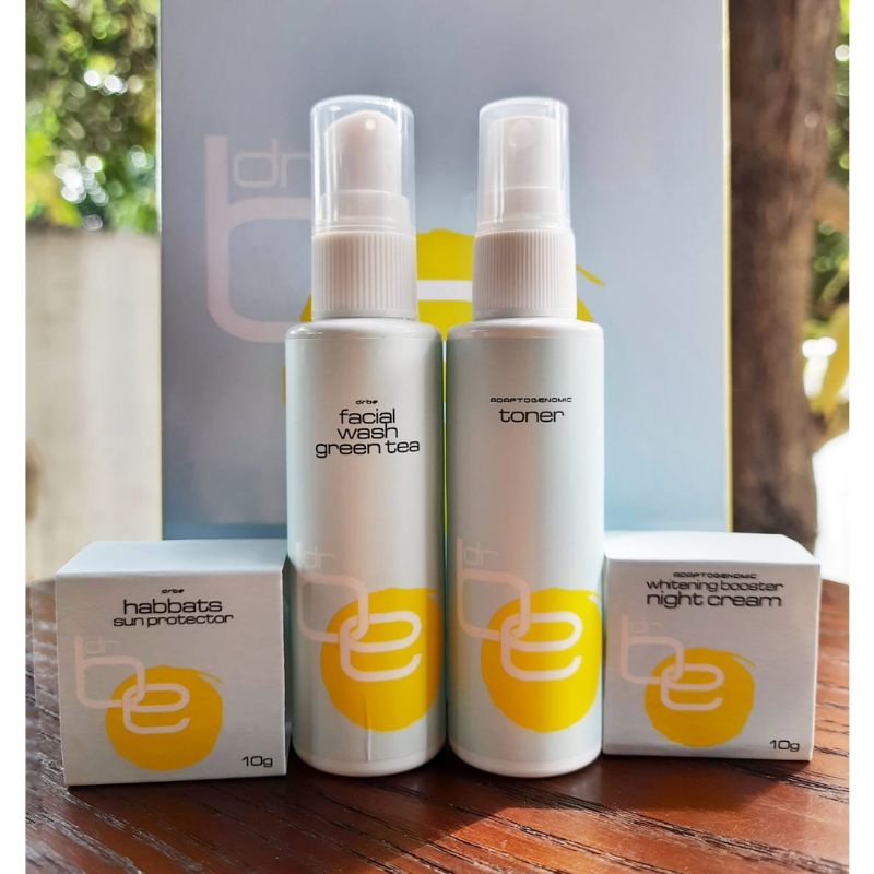 DR BE GLOW STARTER PACK SOLUSI FLEK HITAM & BERJERAWAT CREAM WAJAH FORMULASI DOKTER RECOMENDED HALAL