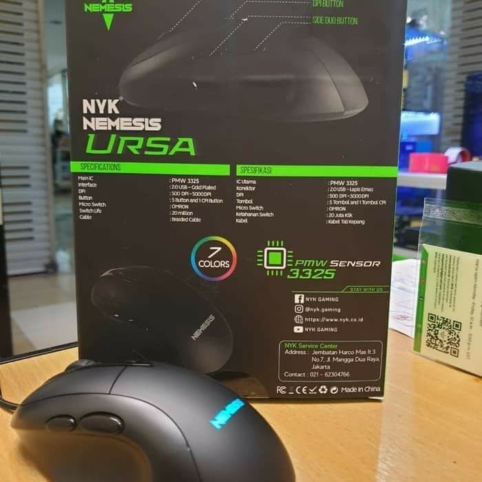 Nyk Nemesis Ursa Mouse Gaming USB