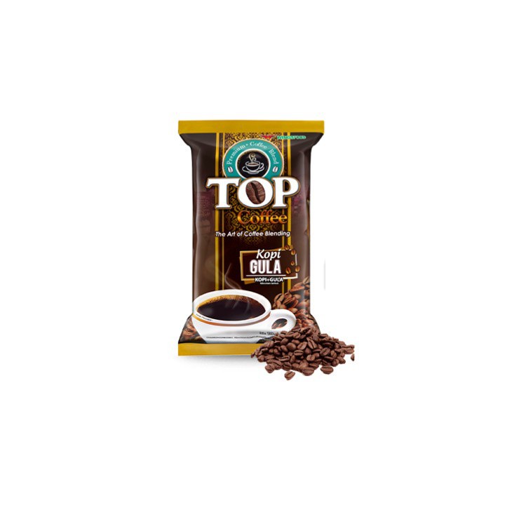 Top Coffee Kopi Gula 2 In 1 Pack 25 gr isi 10 pcs