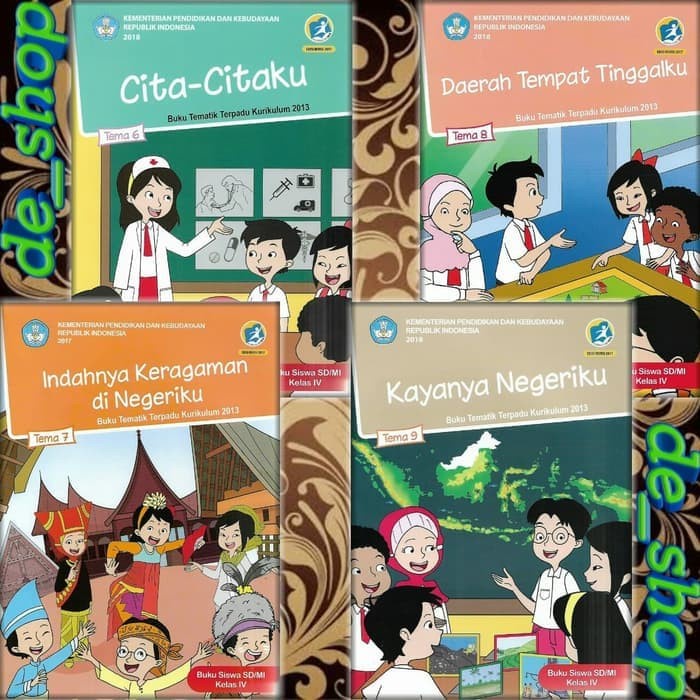 

❤BISA COD❤ Buku Tematik SD Paket Kelas 4 Tema 6789⠀⠀⠀⠀⠀⠀⠀