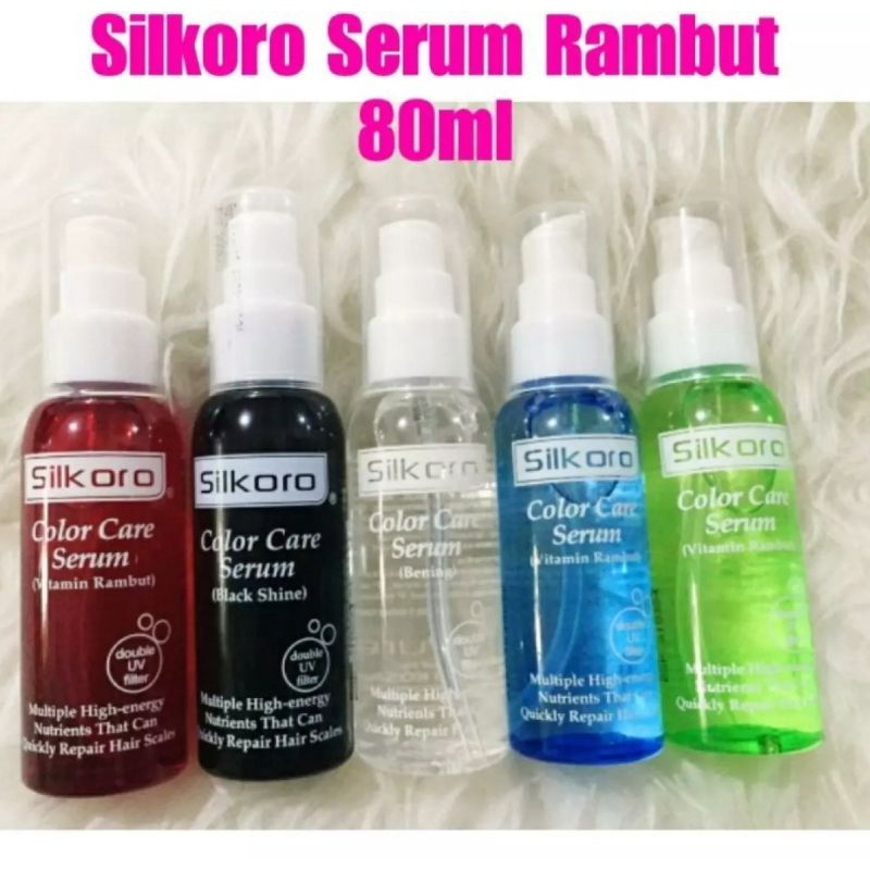 SILKORO COLOR CARE SERUM HITAM - VITAMIN RAMBUT SILKORO 80ML BPOM - SILKORO HITAM