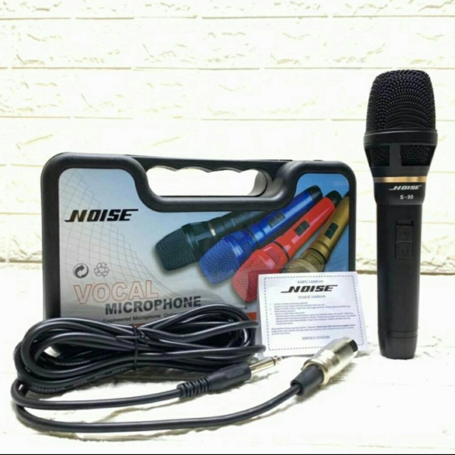 [PROMO COD] MICROPHONE VOCAL/MICROPHONE KARAOKE NOISE S-90 MICROPHONE PROFESIONAL DYNAMIC MICROPHONE KABEL