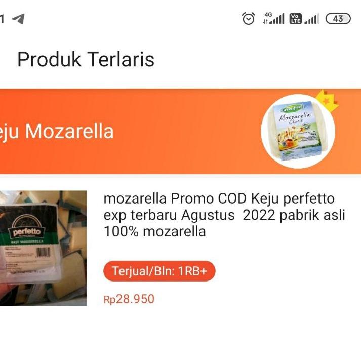 

Best! mozarella Keju perfetto exp Januari 2023 pabrik asli 100% mozarella