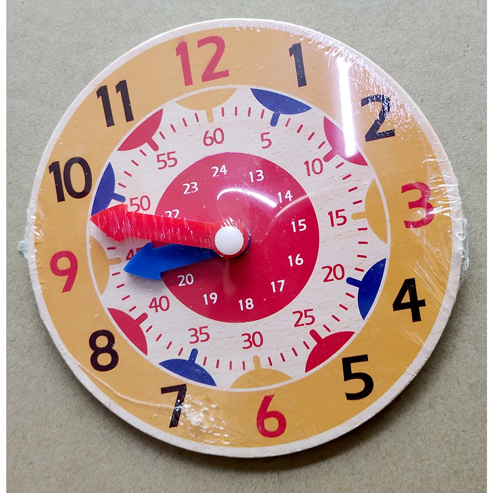Mainan Anak Montessori Clock Hour Minutes Children Toy - SZ0916