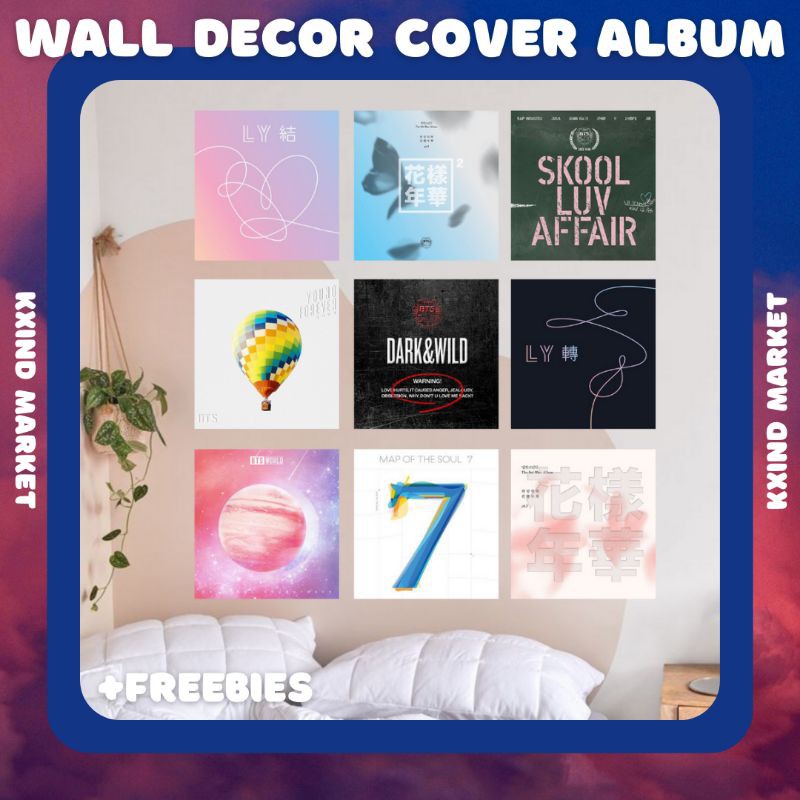Wall decor cover album BTS / walldecor BTS / pajangan dinding BTS / album BTS / wallpaper bts