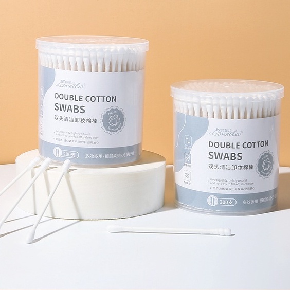 (Original) JC Cotton Swabs Lameila / Cotton Bud+Box / Korek Kuping Telinga isi 200 B0129 - A657 Exp