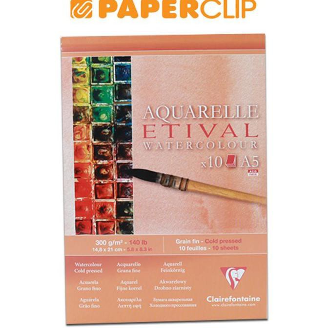 

Terbatas Sketchbook A5 Clairefontaine Aquarelle Etival 96304C Hemat