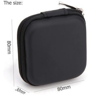 Pouch PERSEGI Penyimpanan Headset / Dompet headset/ Traveling Pouch