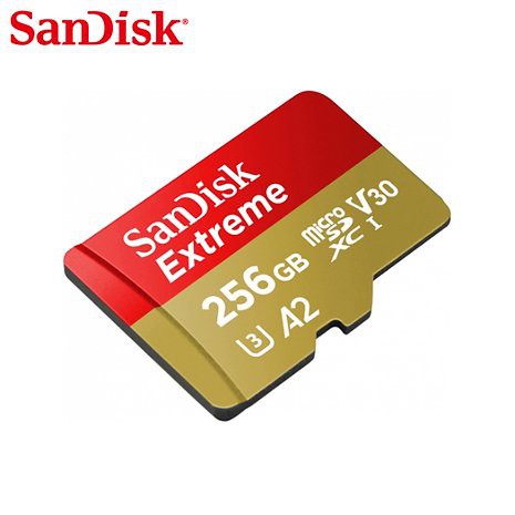 SANDISK Extreme A2 Micro SD Card for Mobile Gaming 256GB 160MBps