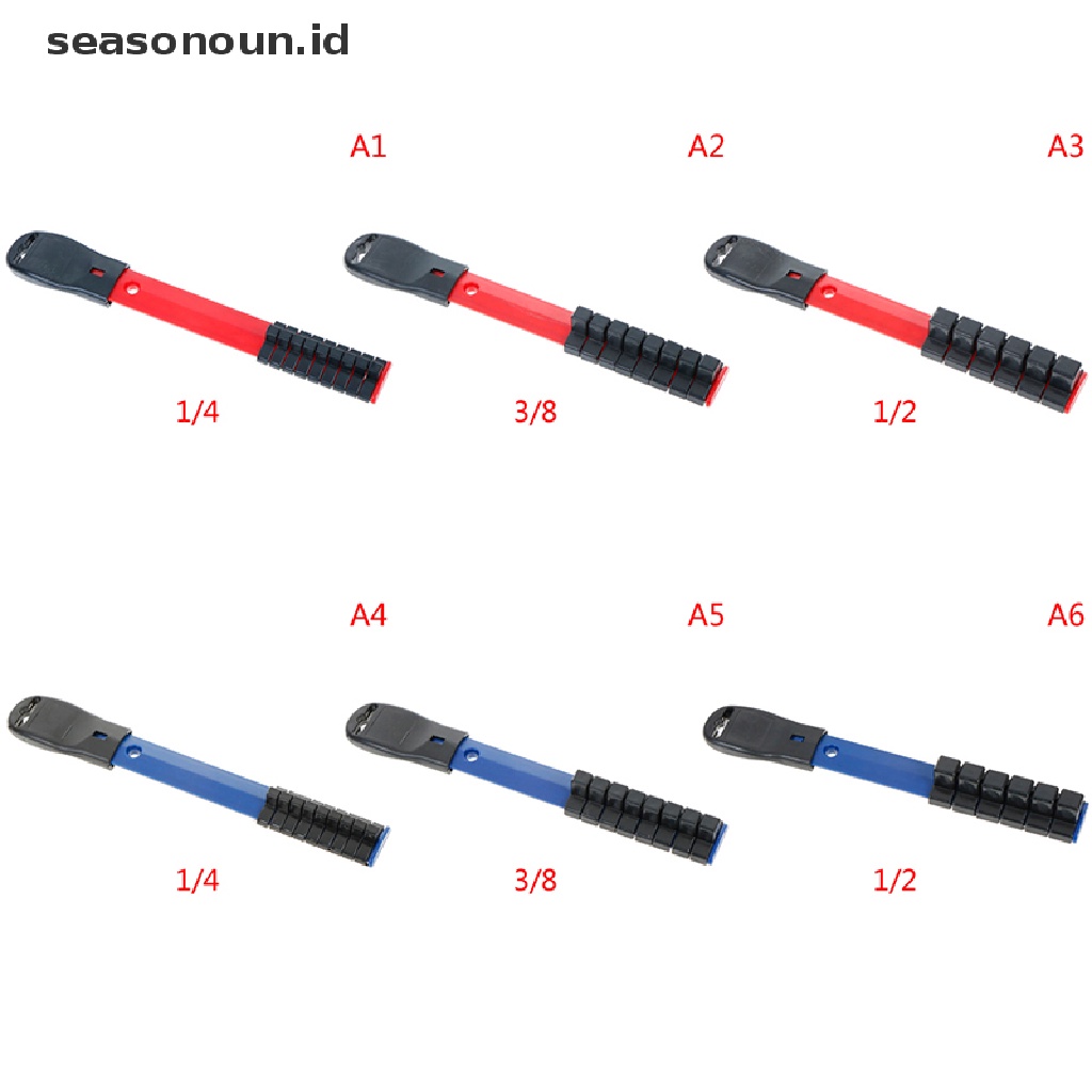 Rak holder Penyimpanan Soket drive Ukuran 1 / 4 3 / 8 1 / 2 Inch