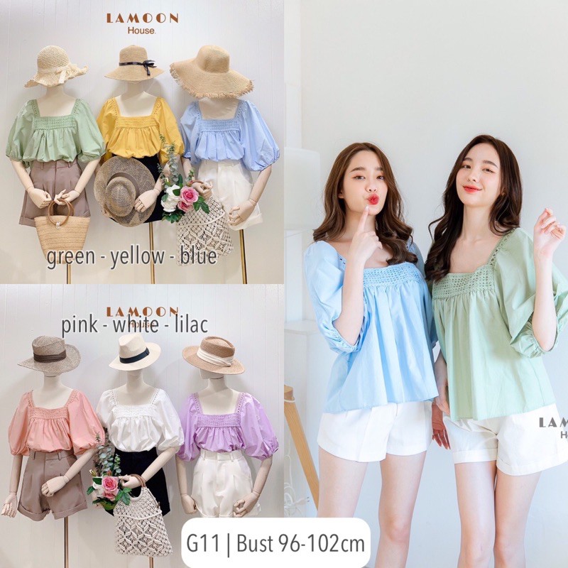 atasan wanita top Lamoon korean style import