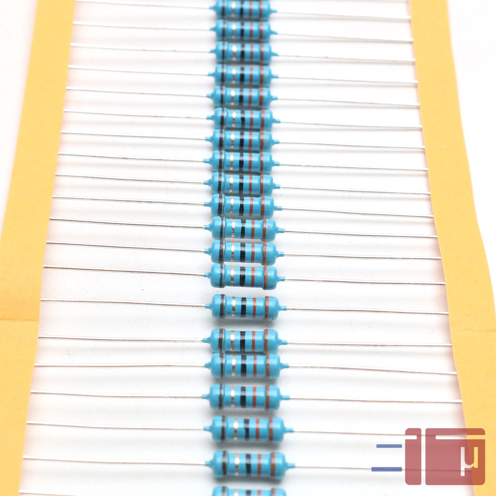 x10 Resistor 33R 33 Ohm 1/2W Metal Film 1% Taiwan Kaki Tembaga