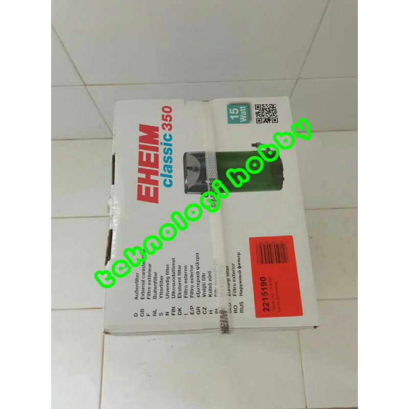 Filter Saringan External Eheim Classic 350 Canister 2215 Paket Lengkap Media