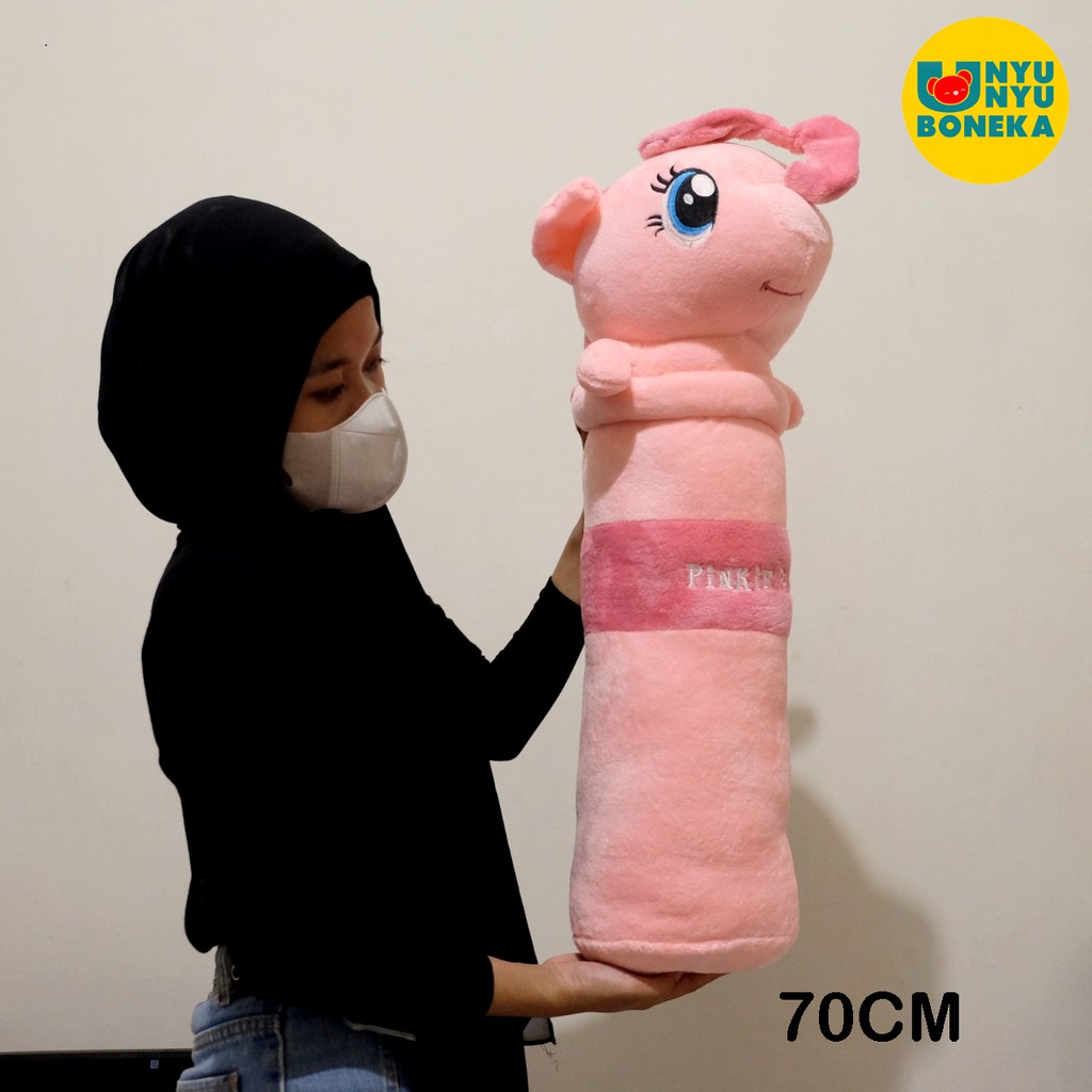 Guling Boneka Kudaponi Unicorn Pinkie Big 70CM Impor Ekslusif