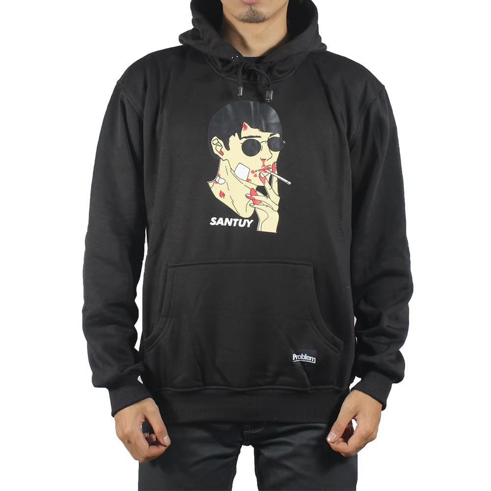 Jaket Sweater Hoodie SANTUY GUY SMOKE- Jaket korea-jaket sweater-jaket pria& wanita