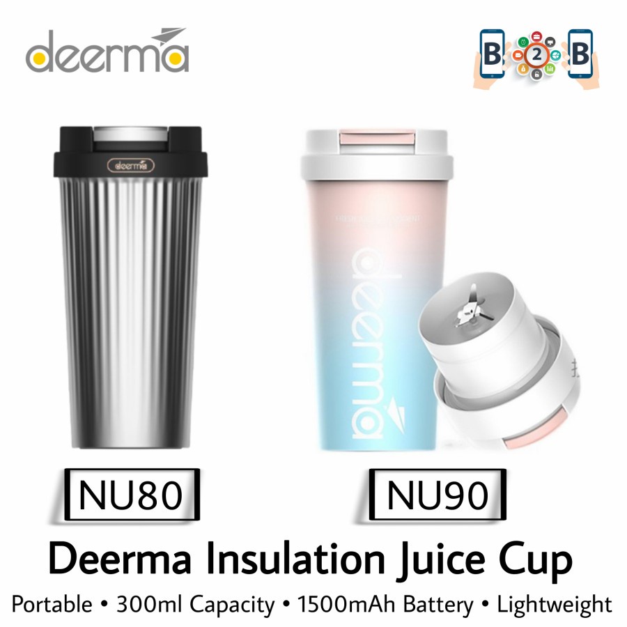 Deerma Insulation Juice Cup NU80 / NU90 Portable Juicer Blender