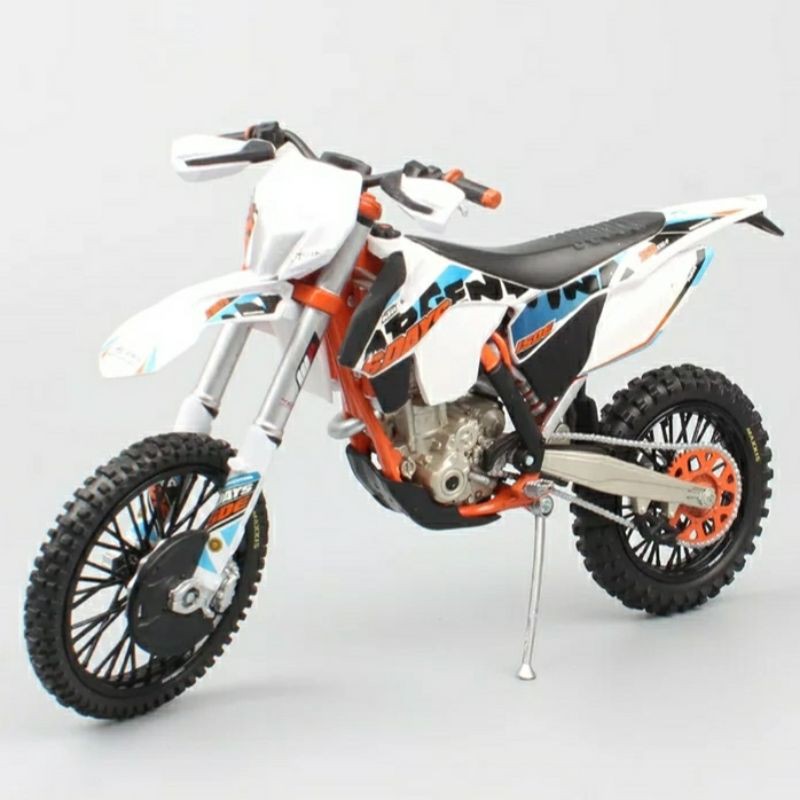 Diecast Miniatur Motor Trail KTM Sixdays 350 EXC-F Argentina Automaxx Skala 12