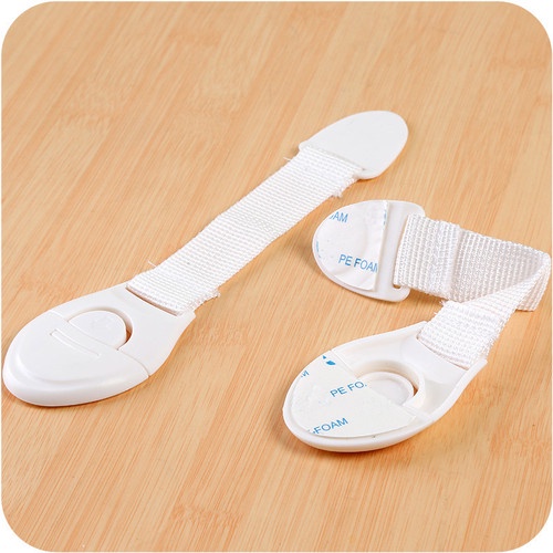 Pengaman Laci Lemari/Pengunci Pintu Kulkas/Baby Safety Lock - Putih