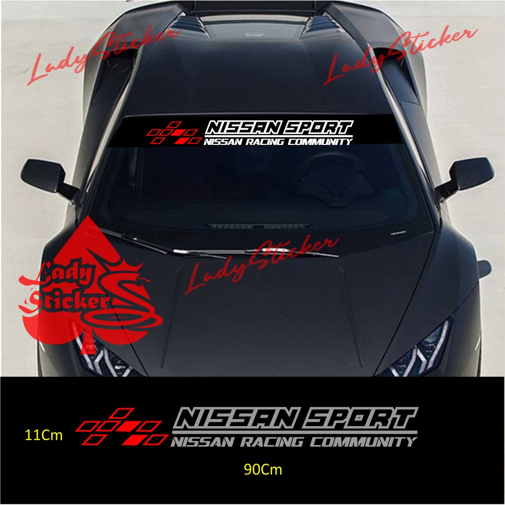 STICKER STIKER MOBIL NISSAN STICKER KACA DEPAN BELAKANG MOBIL NISSAN JUKE SERENA EVALIA MARCH DLL