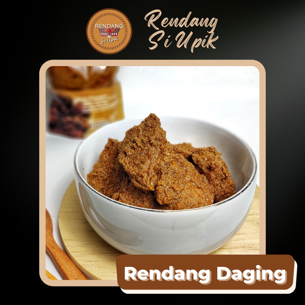 

RENDANG DAGING RENDANG SI UPIK ASLI PADANG FROZEN 250 GRAM