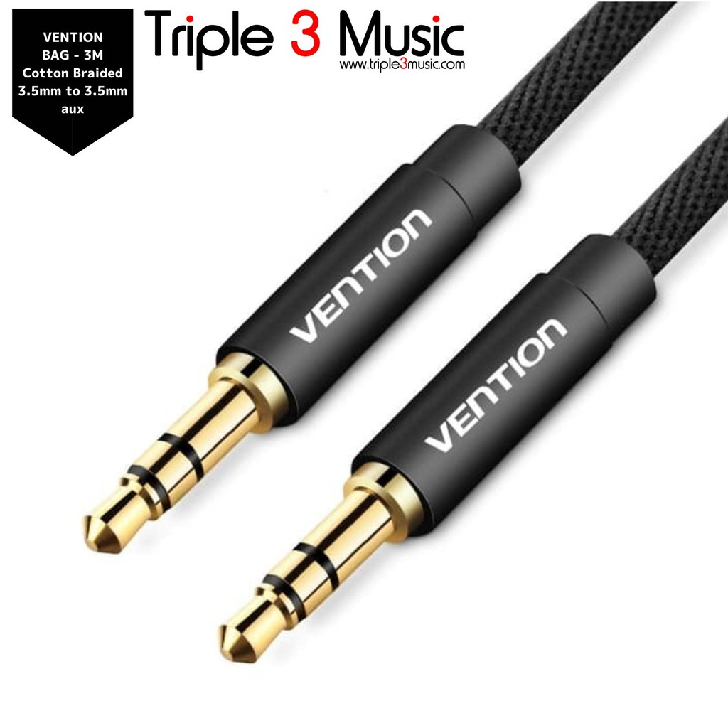 Vention BAG 3M kabel Audio Aux 3.5mm Kabel pengganti headphone